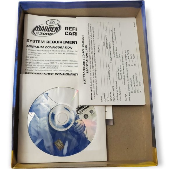 Madden 2000 Big Box PC Game Retro - Picture 7 of 7